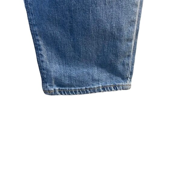 Old Navy Boyfriend Women Blue Distressed Ripped Jeans Standards Mid Rise Size 8 - Picture 8 of 13